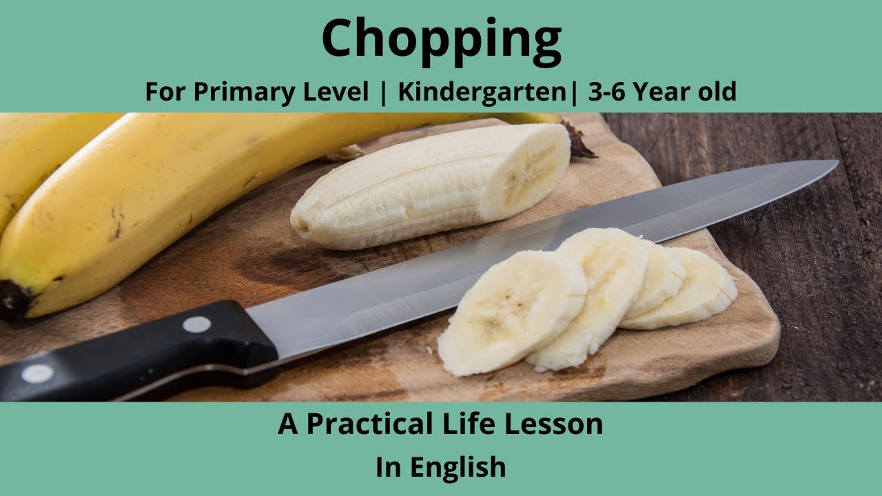 Three Minute Montessori - Practical life- a cutting activity! I