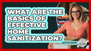 What Are The Basics Of Effective Home Sanitization? - Homekeeping Handbook