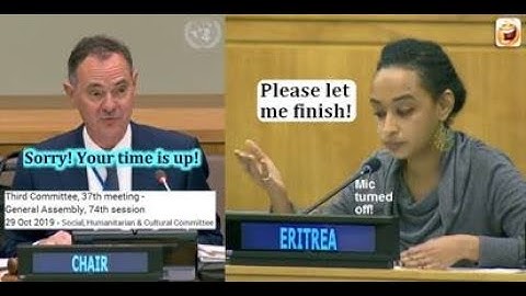 UNGA 3rd Comte.: One more Eritrea Ruler’s Agent denied completion of remarks