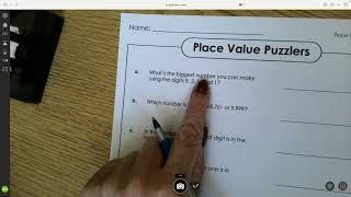 Place Value Homework 2