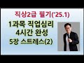 18. 직상2급 1과목(직업심리)  5장. 스트레스 2(25.1.19)