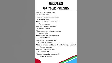 117+ Best Riddles for Kids With Answers #dailyenglishguide