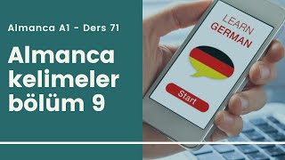 Almanca A1 Ders 71 Almanca Kelimeler Bölüm 9