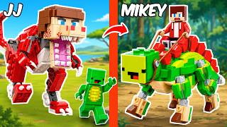 I Reimagined Jj And Mikey As Jurassic Dinosaurs Funz Bricks