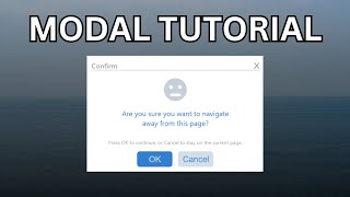 How To Create A Modal With HTML, CSS, & JS | With Fade In Effect