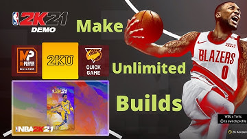 HOW to make ULIMITTED BUILDS on the 2K21 DEMO. How to DELETE BUILDS in the 2K21 DEMO.