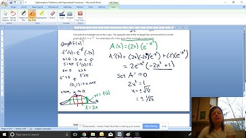 Optimization Problems with Exponential Functions Part 2