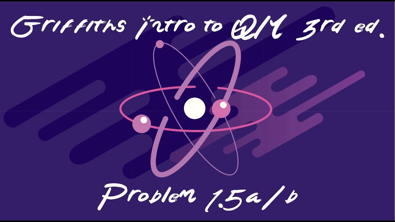 Griffiths Intro to Quantum Mechanics Problem 1.5a/b Solution