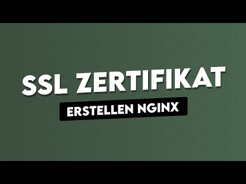 SSL Zertifikat erstellen | Nginx Webserver (Kostenlos)