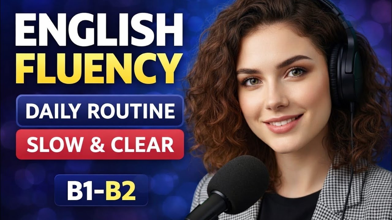 B1 English Listening Practice | Daily Routine for English Fluency - YouTube