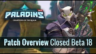 Paladins - Closed Beta 18 Patch Overview