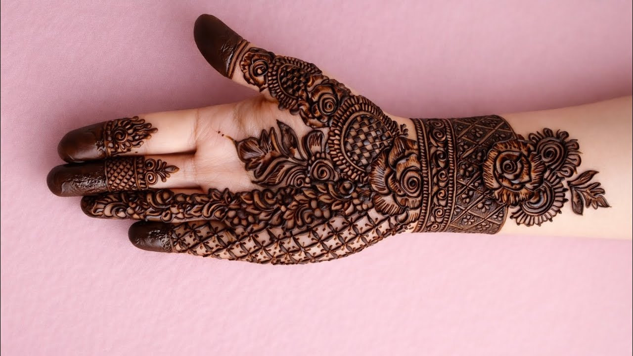 Bridal mehndi design 2026 l Latest arabic mehndi full hand l Super dark heena l 