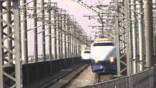 日本の列車 : E2系 200系 passing Musashiurawa : Japan Rail