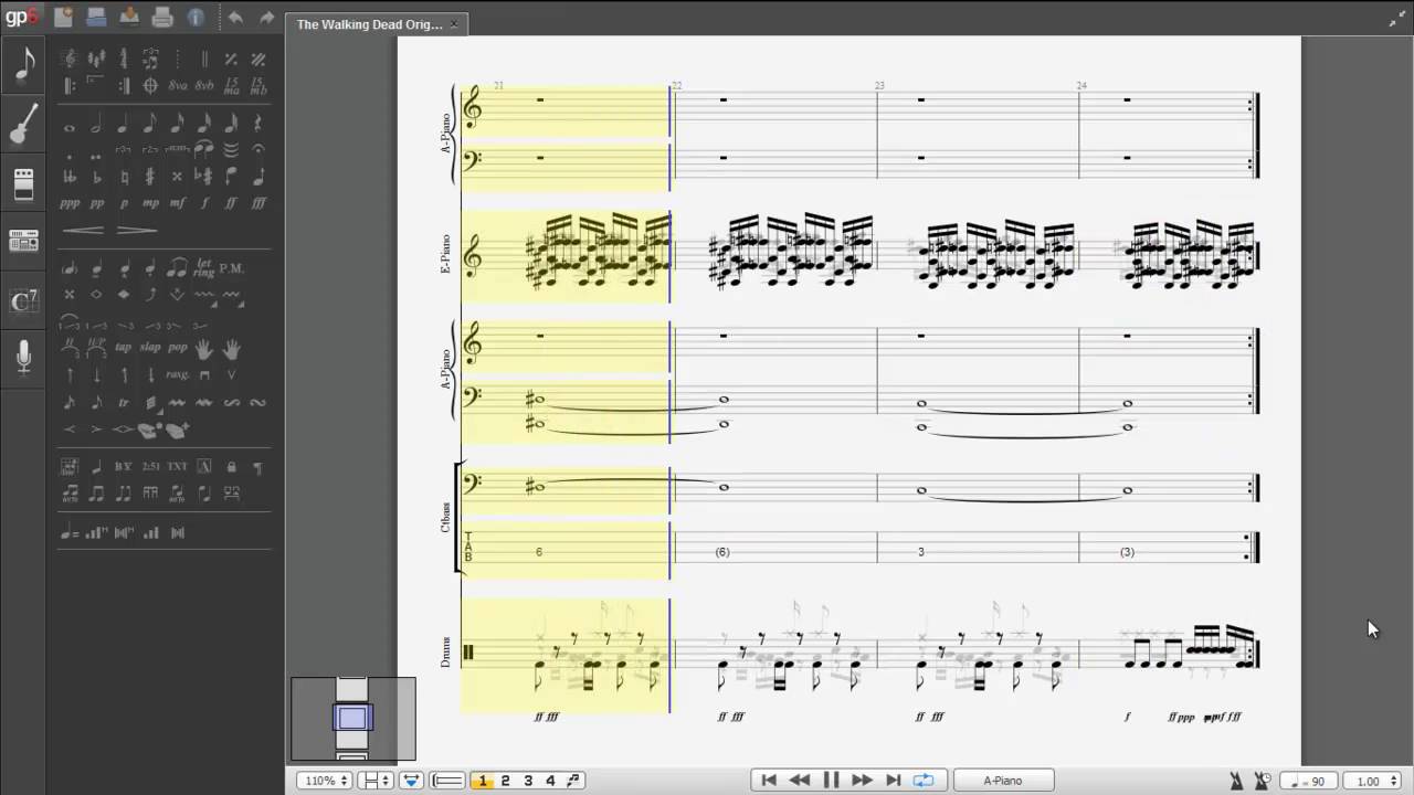 Partitura The Walking Dead Original Soundtrack YouTube