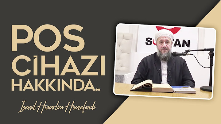 POS CİHAZI HAKKINDA.. - İsmail Hünerlice Hocaefendi