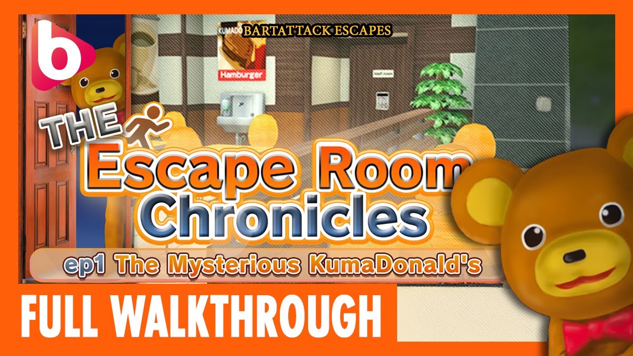 THE ESCAPE ROOM CHRONICLES EP. 1 | The Mysterious KumaDonald's | Full Walkthrough