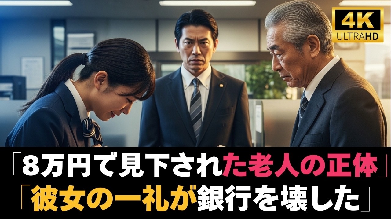 「残高8万円の老人を“ATMへ行け”と見下した支店長…しかし翌日、彼の正体を知った瞬間、銀行は凍りついた」