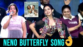 Mamitha Baiju SUPERB Dance To Neno Butterfly Song At Vishwanath And Sons Audio Launch event | FL