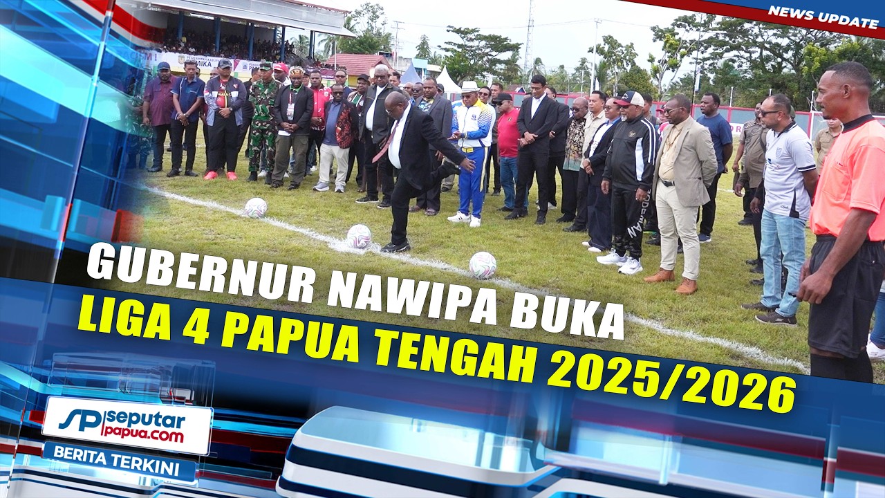 Gubernur Nawipa Buka Liga 4 Papua Tengah 2025/2026