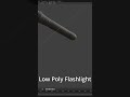 I made a Low poly flashlight in blender #blendergameengine #modelling #blender #3dmodeling