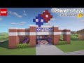 How how to build Dominos Pizza (Restaurant) - Tutorial minecraft
