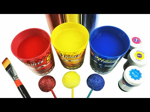❤️❤️Satisfying Video | How to Make Glitter <strong>Lollipop</strong> Clay ASMR❤️❤️ #satisfying