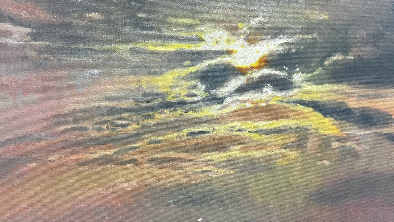Painting a Backlit Cloud-New Technique! Never Tried Before