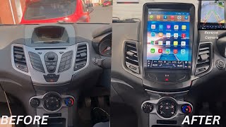 NEW Ford Fiesta 20082017 TESLA Sat Nav Apple CarPlay Android Auto Headunit & Reverse Camera Install