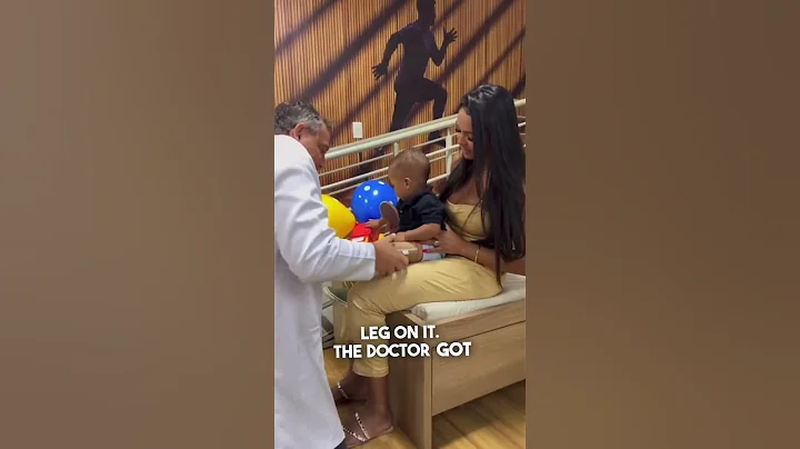 Little boy surprised with his first prosthetic leg ❤️