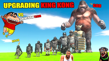 SHINCHAN UPGRADING Noob KING KONG to God KING KONG In Animal Revolt Battle Simulator