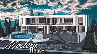 Luxury Modern House Part1 | Bloxburg | (No Large Plot) 500K Speed Build | TOCA blox