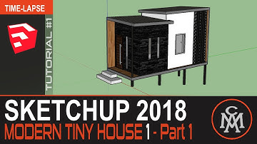 Sketchup Tutorial House Plan | Modern Tiny House - Part 1
