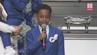 Nipsey Hussle's son pays tribute to him