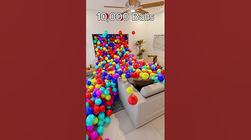 Intense living room ball simulation up to 10k 🔥 #blenderanimation #3danimation #blender3d