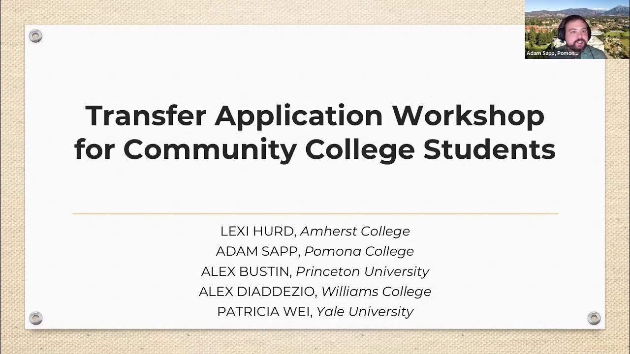 Amherst Pomona Princeton Williams Yale Transfer Application