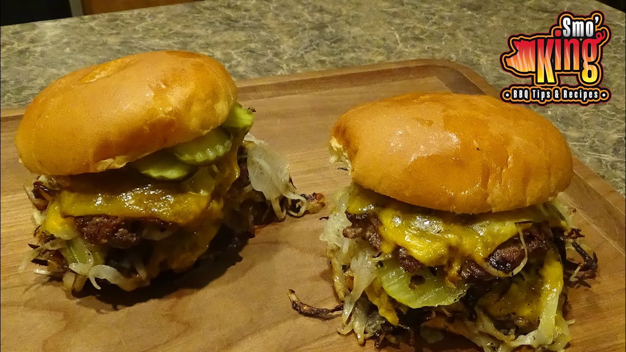 Onion Smash Burger — Cooking with Rocco