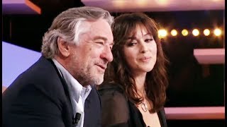 Robert De Niro Monica Bellucci in French ТВ