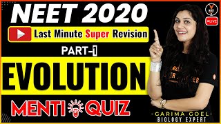 Evolution Class 12 Biology Question and Answer #1 | NEET 2020 Preparation |NEET Biology |Garima Goel