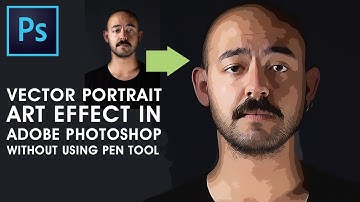 Vector Portrait Art Effect in Photoshop | Without Using Pen Tool | Photoshop Tutorial