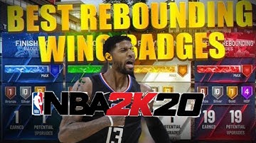 *NEW* BEST REBOUNDING WING BADGES IN NBA 2K20!!!