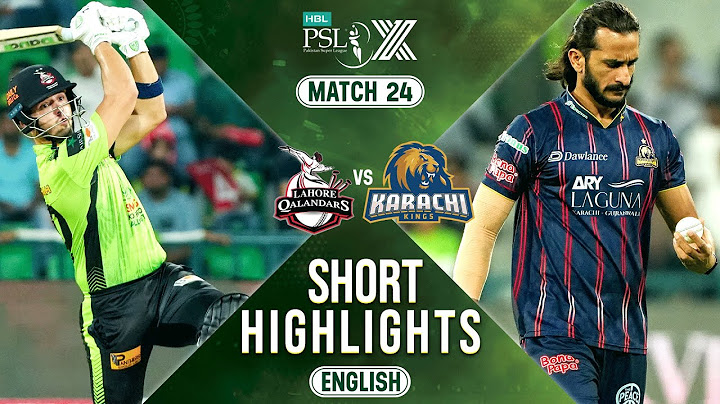 Short Highlights | Lahore Qalandars vs Karachi Kings | 𝐄𝐍𝐆𝐋𝐈𝐒𝐇 | Match 24 | HBL PSL X | M2M1A
