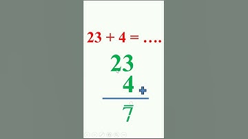 23 + 4 penjumlahan puluhan dengan satuan dengan cara bersusun