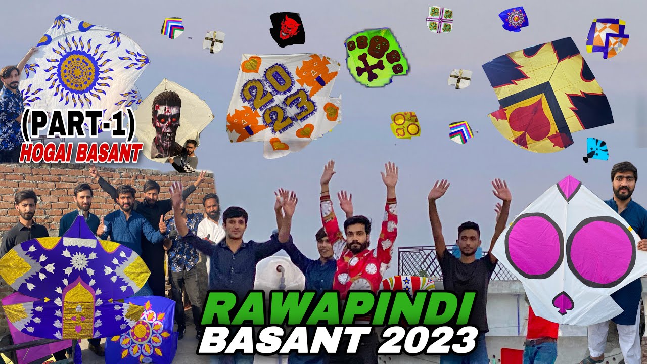 Rawapindi basant 2023 hogai🔥first time biggest basant in pakistan non stop kite flying 1million+😱