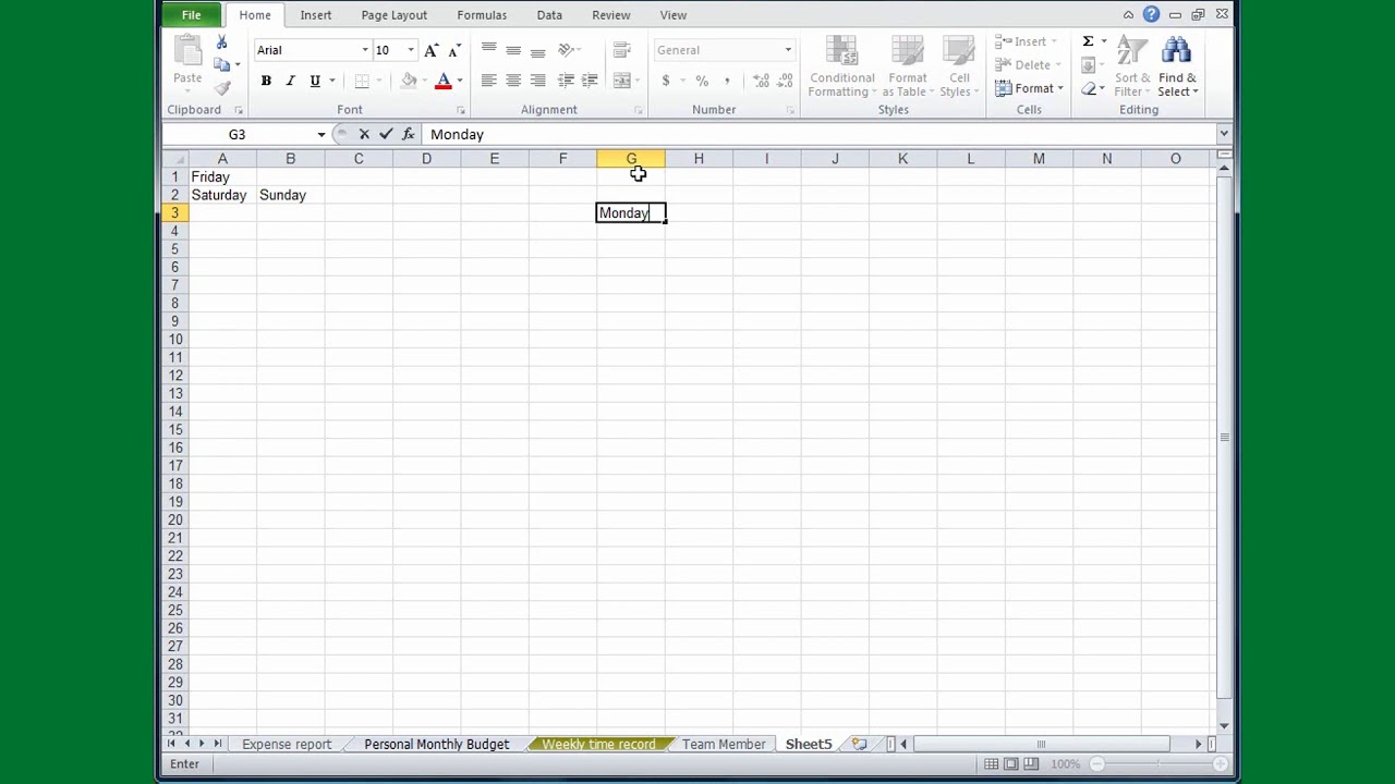 Excel Tutorial #06: Excel spreadsheet - YouTube