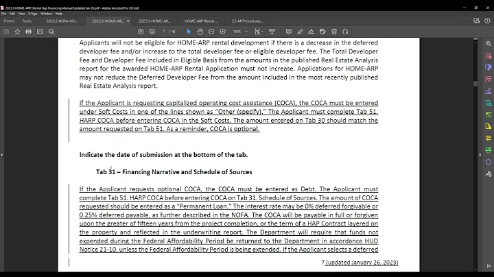 HOME ARP Rental NOFA and Manual Amendments