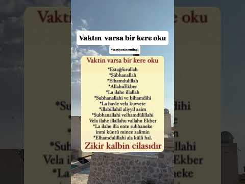 Vaktin varsa bir