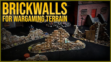 Miniature Brick Walls for Wargaming Terrain and Tabletop Games