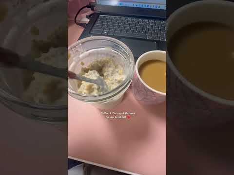Overnight Oats Coffee For Breakfast Trying My Best To Be Healthy Ajfooddiary