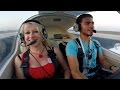 First Flight with Mom - Landing at Larnaca Intl in a Tecnam Sierra - First GA Flight Reactions!