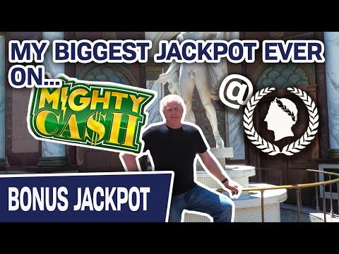 💥 OMG! My BIGGEST JACKPOT EVER on MIGHTY CASH ⚔ Caesars Palace LAS VEGAS Slots!
